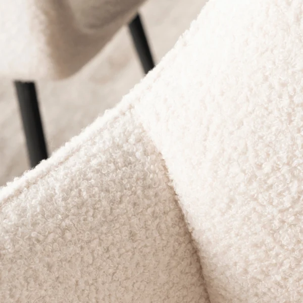 NAWARA Scaun Cream Boucle — MOBILA