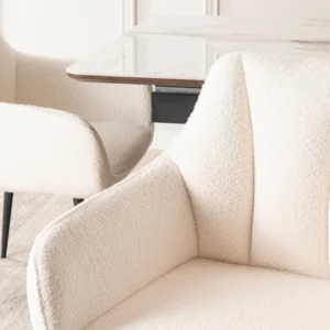 NAWARA Scaun Cream Boucle — MOBILA