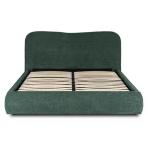 Pat 160x200 BRISTOL cu container Green Boucle — MOBILA