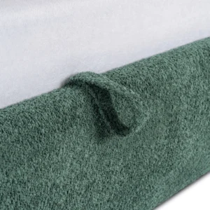 Pat 160x200 BRISTOL cu container Green Boucle — MOBILA
