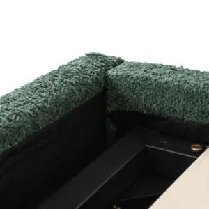 Pat 160x200 BRISTOL cu container Green Boucle — MOBILA