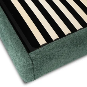 Pat 160x200 BRISTOL cu container Green Boucle — MOBILA