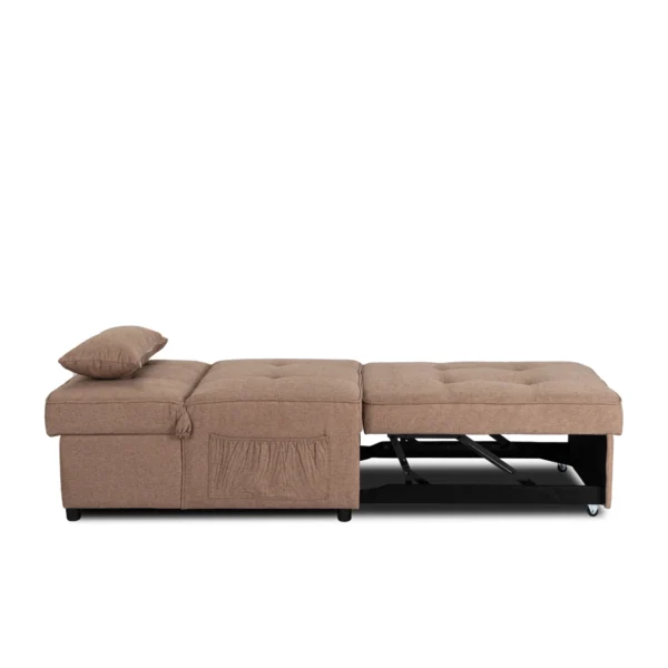 product-3566-5 IBERIS 80 cm Fotoliu pliabil pentru dormit Brown — Fotolii de relaxare