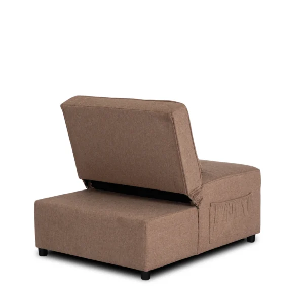 product-3566-6 IBERIS 80 cm Fotoliu pliabil pentru dormit Brown — Fotolii de relaxare