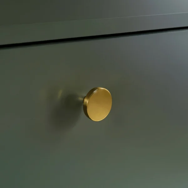 SOFT 154 cm Comodă cu două uși și sertare, cu caneluri, verde