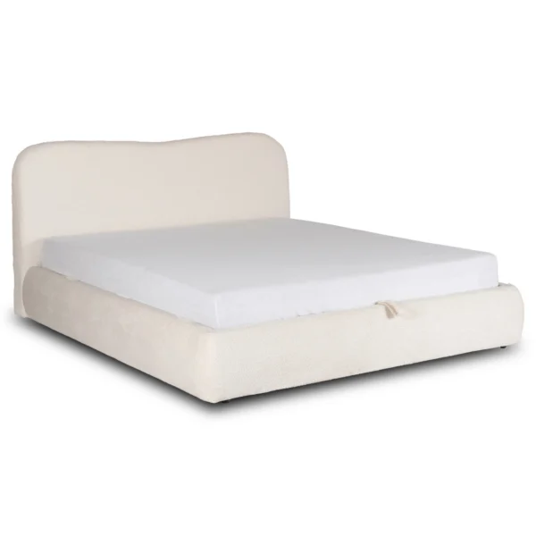 Pat 160x200 BRISTOL cu recipient Cream Boucle — MOBILA