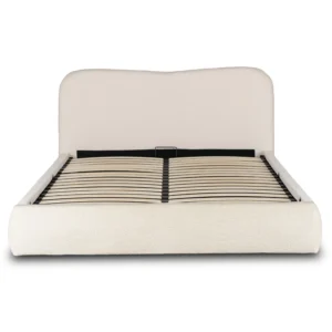 Pat 160x200 BRISTOL cu recipient Cream Boucle — MOBILA