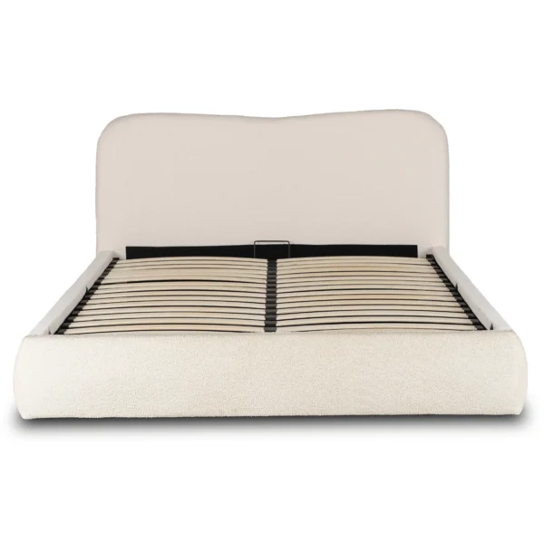 Pat 160x200 BRISTOL cu recipient Cream Boucle — MOBILA