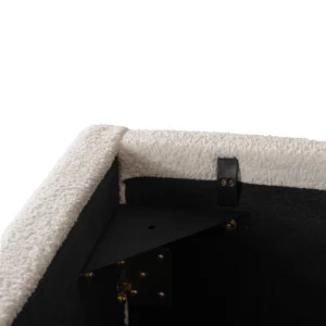 Pat 160x200 BRISTOL cu recipient Cream Boucle — MOBILA