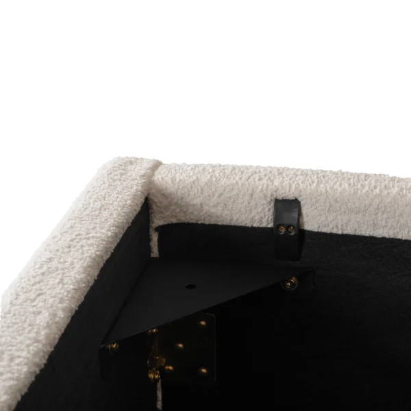 Pat 160x200 BRISTOL cu recipient Cream Boucle — MOBILA