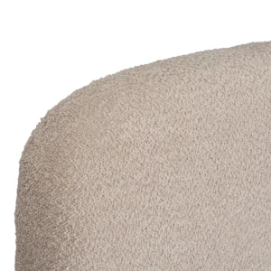 Pat BRISTOL 160x200 cu spațiu de depozitare, bej bouclé