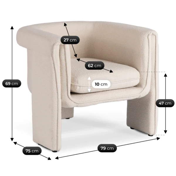 product-3577-5 Fotoliu GALA Culoare crem