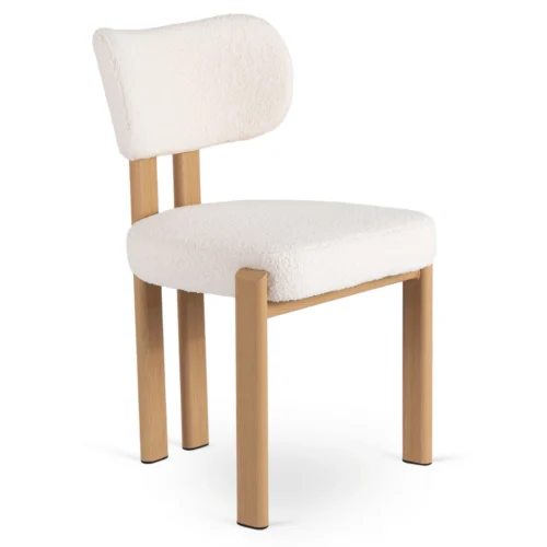 Scaun GRENADA Stejar/Crem Boucle