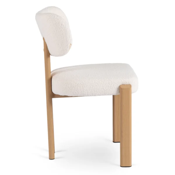 Scaun GRENADA Stejar/Crem Boucle