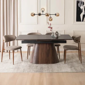 product-3587-2 LIZBONA Masă pliantă ceramică 160-200 cm negru/oraș — Mese