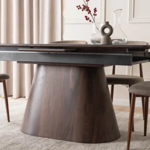 product-3587-4 LIZBONA Masă pliantă ceramică 160-200 cm negru/oraș — Mese
