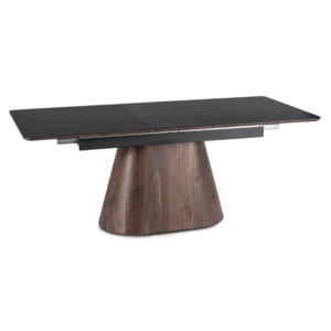 product-3587-5 LIZBONA Masă pliantă ceramică 160-200 cm negru/oraș — Mese