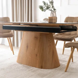 product-3588-2 LIZBONA Masă pliantă ceramică 160-200 cm negru/oraș — Mese