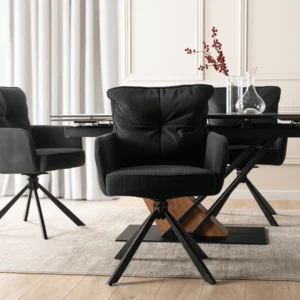 product-3596-0-1 Scaun pivotant CITY, catifea neagră