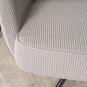 Scaun pivotant CITY din catifea gri