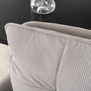 Scaun pivotant CITY din catifea gri