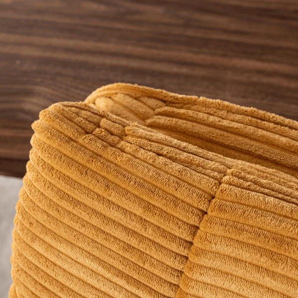 Scaun pivotant AKITA din catifea muștar