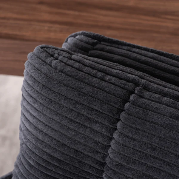 Scaun pivotant AKITA, catifea neagră