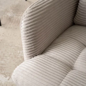 Scaun pivotant AKITA din catifea gri