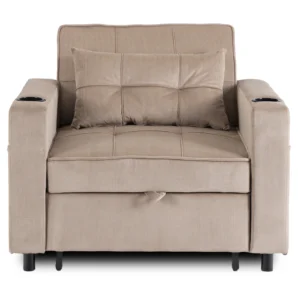 product-3604-1 Fotoliu pliabil SOLOR Beige Corduroy — Fotolii de relaxare