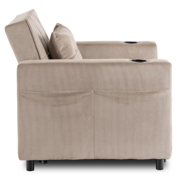 product-3604-3 Fotoliu pliabil SOLOR Beige Corduroy — Fotolii de relaxare
