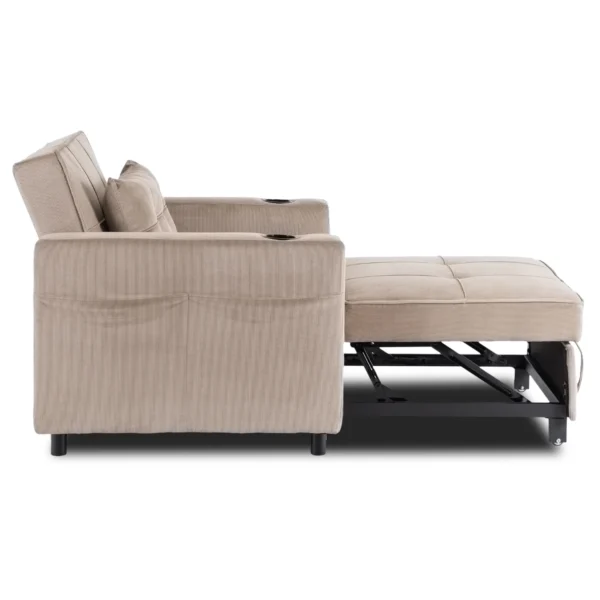 product-3604-4 Fotoliu pliabil SOLOR Beige Corduroy — Fotolii de relaxare