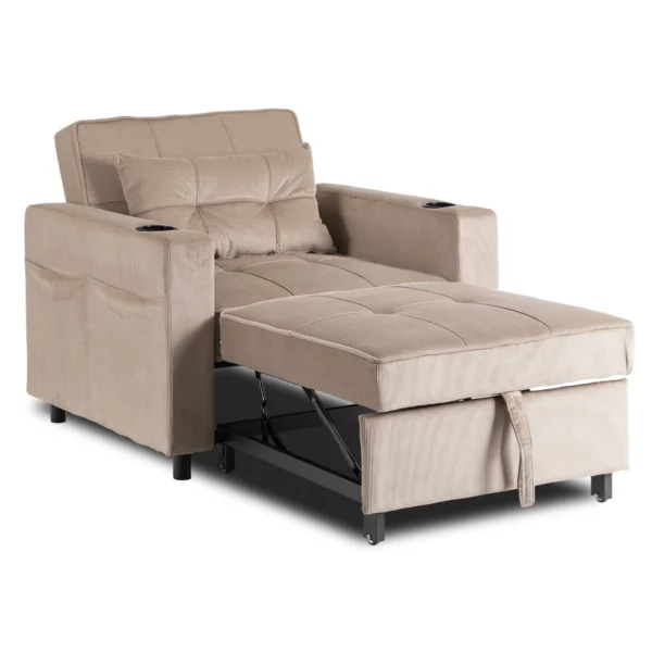product-3604-6 Fotoliu pliabil SOLOR Beige Corduroy — Fotolii de relaxare