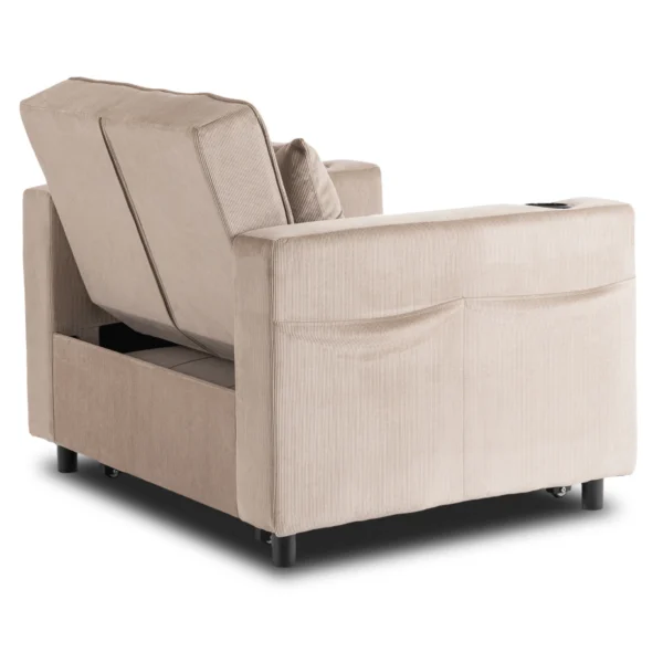 product-3604-7 Fotoliu pliabil SOLOR Beige Corduroy — Fotolii de relaxare
