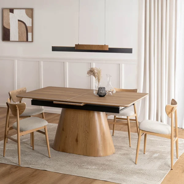 product-3605-0-1 LIZBONA Masă pliantă ceramică 160-200 cm stejar/oraș — Mese