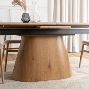 product-3605-4 LIZBONA Masă pliantă ceramică 160-200 cm stejar/oraș — Mese