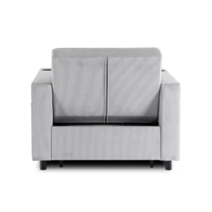 product-3608-7 Fotoliu extensibil SOLOR, gri, din catifea reiată — Fotolii de relaxare
