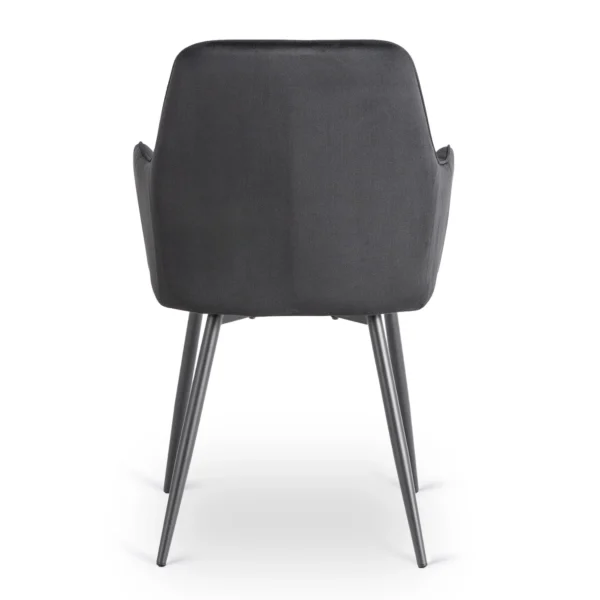 Scaun BRESSO Velur negru — MOBILA