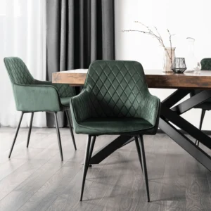 product-3619-0-1 Scaun BRESSO verde din catifea — MOBILA