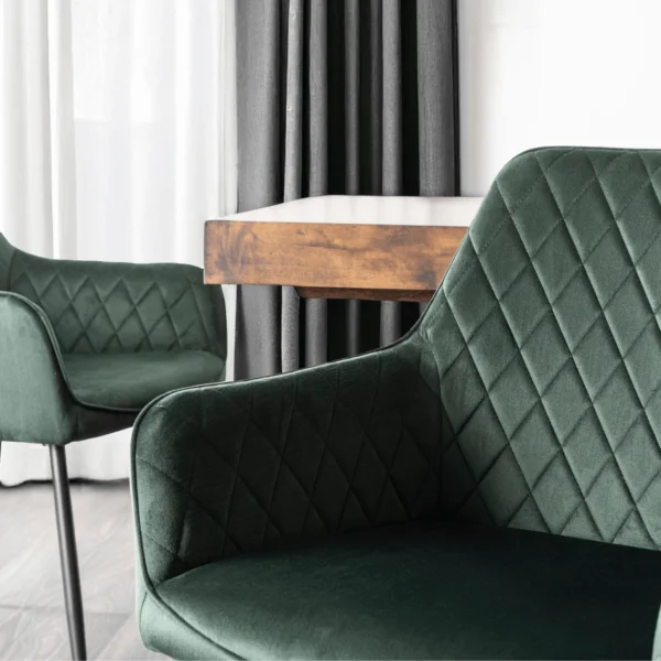 product-3619-2 Scaun BRESSO verde din catifea — MOBILA