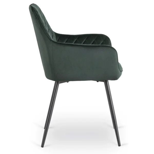product-3619-5 Scaun BRESSO verde din catifea — MOBILA