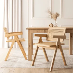 product-3620-1 MADERA Stejar/Beige Scaun Openwork — MOBILA