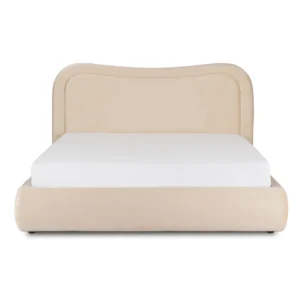 Pat 160x200 HAGA cu recipient cremă catifea — MOBILA