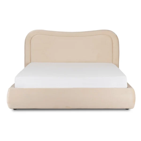 Pat 160x200 HAGA cu recipient cremă catifea — MOBILA