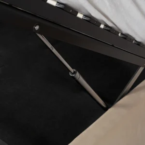 Pat 160x200 HAGA cu recipient cremă catifea — MOBILA