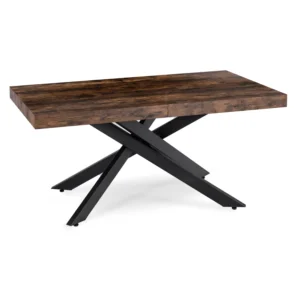 Masa HAMPTON extensibilă 160-240 cm, stejar rustic/negru