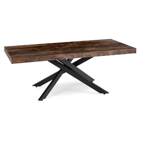 product-3625-7 HAMPTON Masă pliabilă 160-240 cm stejar rustic/negru — Mese