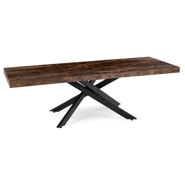 product-3625-8 HAMPTON Masă pliabilă 160-240 cm stejar rustic/negru — Mese
