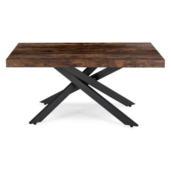 product-3625-9 HAMPTON Masă pliabilă 160-240 cm stejar rustic/negru — Mese