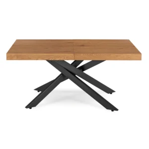 product-3626-9 HAMPTON Masă pliantă 160-240 cm Stejar auriu/negru — Mese