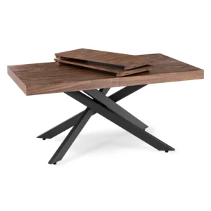 Masa extensibilă HAMPTON 160–240 cm Nuc/Negru